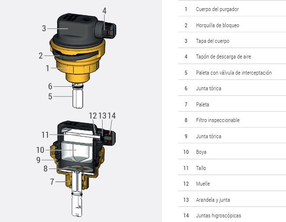 PURGADOR AUTOMATICO VERTICAL 1/2" R88E GIACOMINI