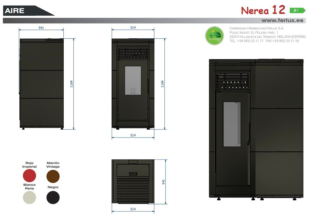 Ficha técnica Nerea 12 kW parte 1