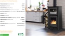 ESTUFA DE LEÑA CON HORNO ÍRIS 960 8,5kW METLOR