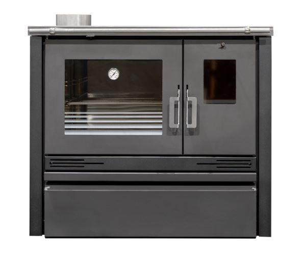 COCINA LEÑA TRADICIONAL ME16 BLACK PV 6,8kw 820x935x545 METLOR