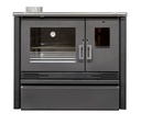 COCINA LEÑA TRADICIONAL ME16 BLACK PV 6,8kw 820x935x545 METLOR