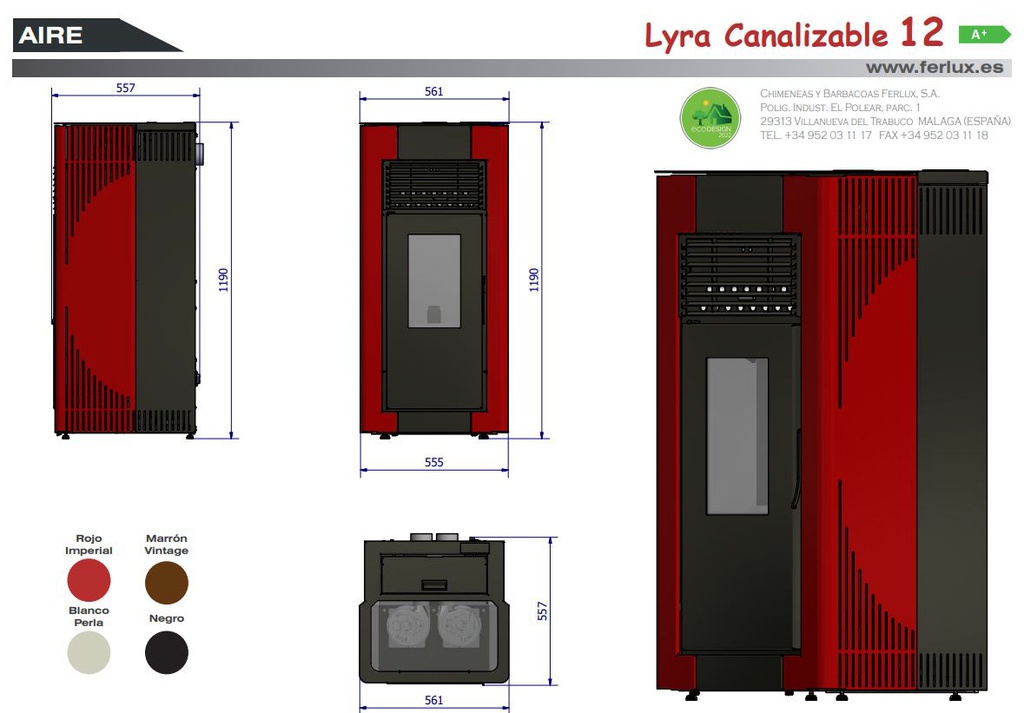 Ficha técnica Lyra canalizable 12 kW parte 1