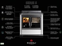 COCINA DE LEÑA S90 Classica Negra RIZZOLI