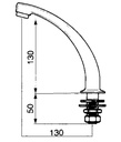 CAÑO GIRATORIO PARA PEDAL DIMENSIONES