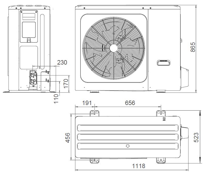 AEROTERMIA OMNIA ST 3.2 PARTIDA CON ACUMULADOR ACS 190L INTEGRADO 10kW FERROLI