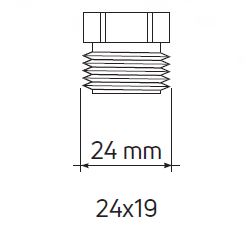 COLECTOR DISTRIBUCIÓN INOX TOPWAY S 1” 3+3 VIAS SALIDAS 24x19 EMMETI