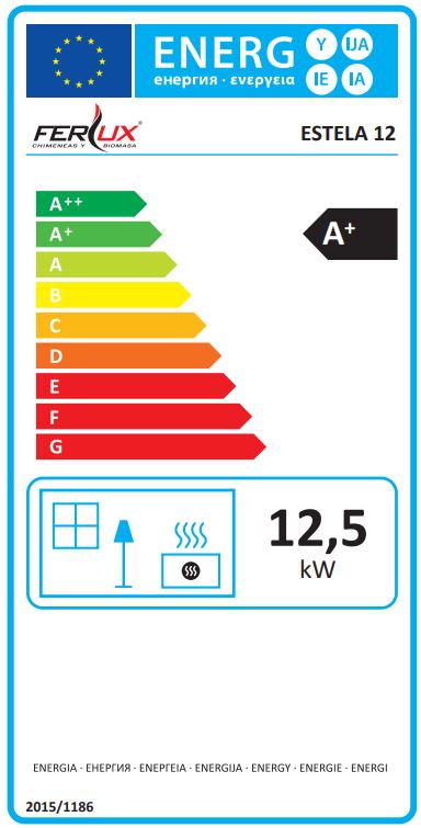 Ficha eficiencia energética Estela de 12kW
