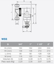 DESFANGADOR MAGNÉTICO ROSCADO H/V 3/4&quot; WSS WATTS