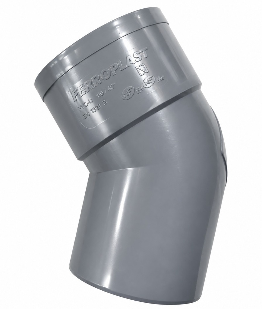 CODO PVC SANITARIO M/H 50x45º
