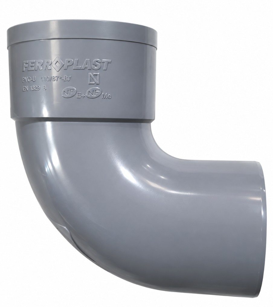 CODO PVC SANITARIO M-H 90x87º