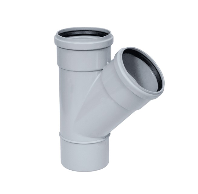 DERIVACION GRIS CON JUNTA 125x45º
