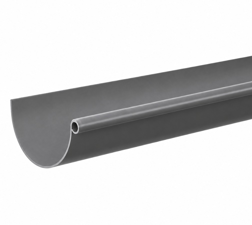 TIRA CANALON GRIS PVC REDONDO 25 3m
