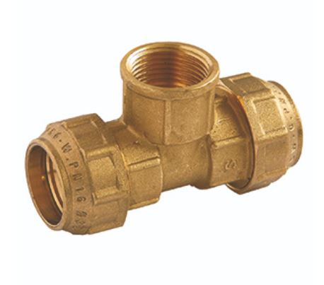 TE MIXTA SYC 63x2" LATÓN PARA PE