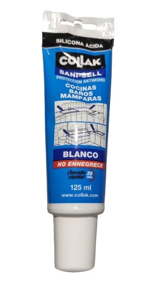 TUBITO SILICONA BLANCA ANTI-MOHO 125ml