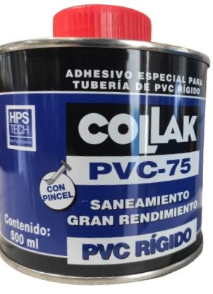 BOTE COLA PVC LENTA 1/2L DESAGÜE COLLAK AZUL