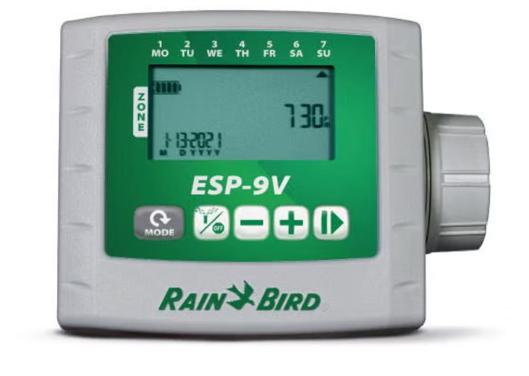 PROGRAMADOR A PILAS 1 ESTACIÓN ESP-9V CON SOLENOIDE - RAIN BIRD