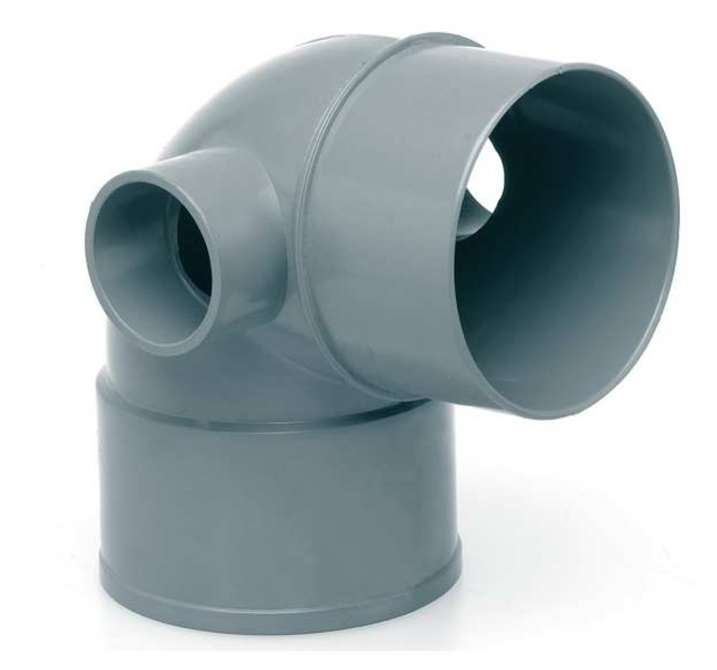 CODO PVC SANITARIO M-H 90-50-50x87º