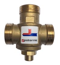 VALVULA MEZCLADORA TERMOSTATICA ANTICONDENSACION 1" M 55º PTM-LOAD V13 POTERMIC
