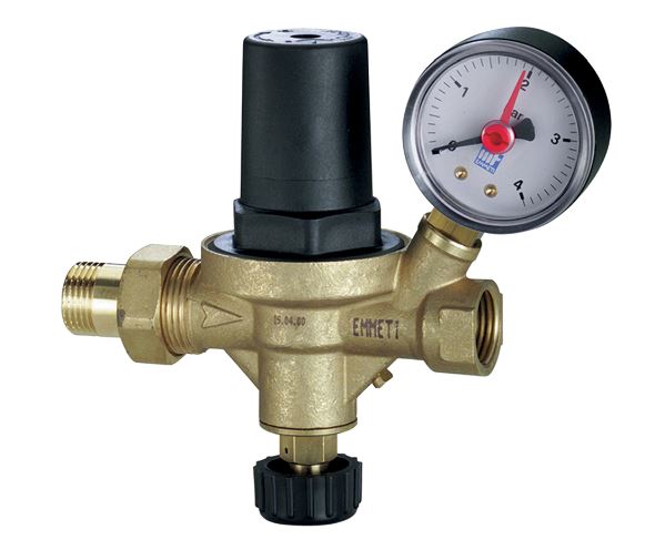 VALVULA LLENADO AUTOMATICO 1/2" CON MANOMETRO EMMETI