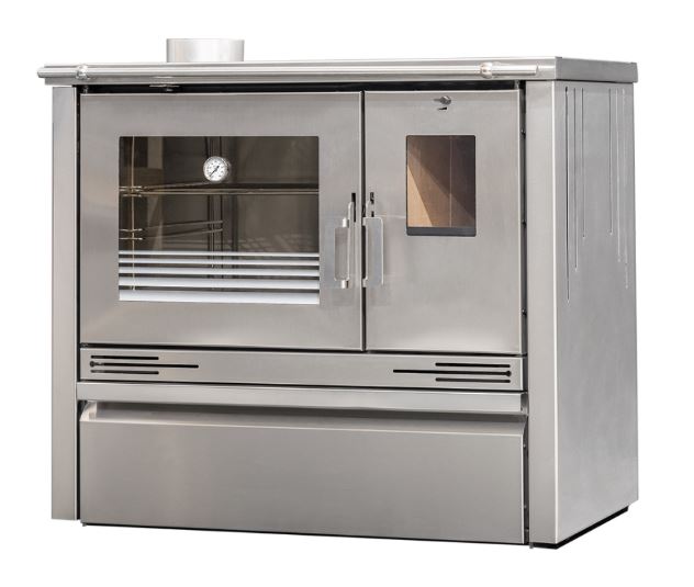COCINA LEÑA ME16 INOX PV 6,8kw METLOR