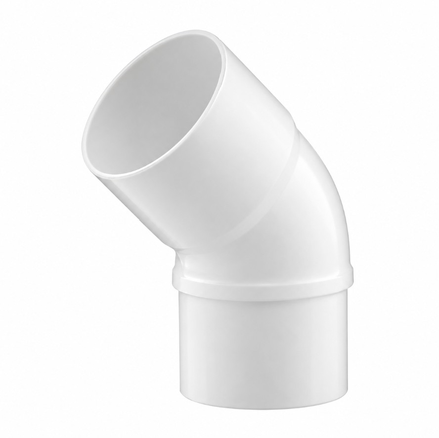 CODO PVC SANITARIO BLANCO M-H 40x45º