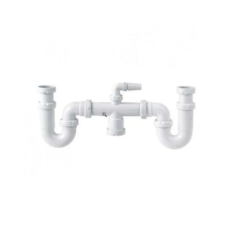 SIFON DOBLE S-30 SIN REGISTRO 1,1/2"-40 JIMTEN