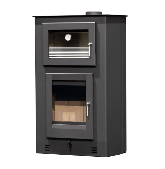 ESTUFA DE LEÑA CON HORNO DE RINCON ÍRIS CANTO 8,5kW METLOR