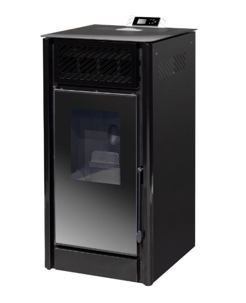 ESTUFA DE PELLETS CON VENTILADORES 9,6kW VICENTINA 4 NEGRA METLOR