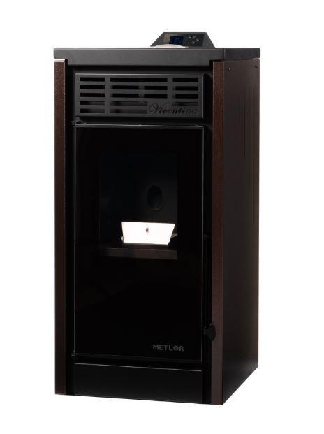 ESTUFA DE PELLETS CON VENTILADORES 9,6kW VICENTINA 4 BRONCE METLOR