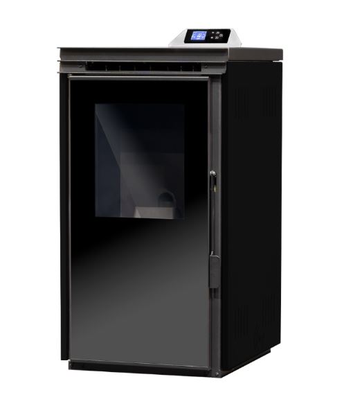 ESTUFA DE PELLETS CON VENTILADORES 6,5kW ADRIANA 6 CRISTAL  NEGRA METLOR