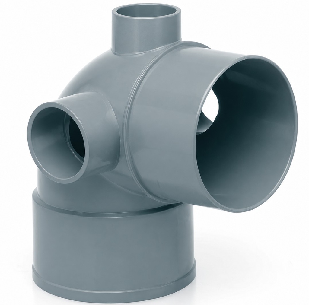 CODO PVC SANITARIO 110-50-50-50 x87º