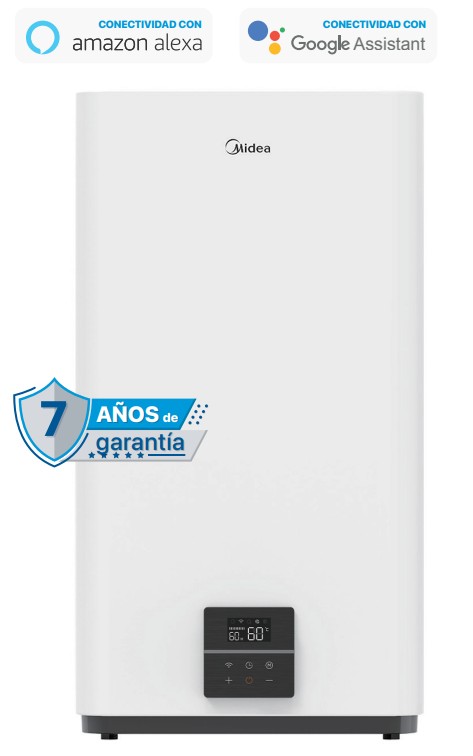 TERMO ELECTRICO SALUTE DUAL FLEX 100L VERTICAL WIFI MIDEA