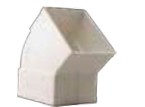 CODO PLANO BAJADA CANALÓN 45º RECTANGULAR 100x73 BLANCO