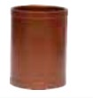 MANGUITO BAJADA CANALÓN PVC COLOR COBRE 25