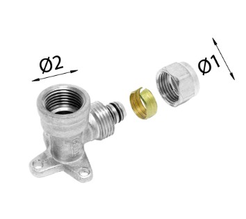 CODO PLACA MULTICAPA COMPRESION Ø20x2-1/2"