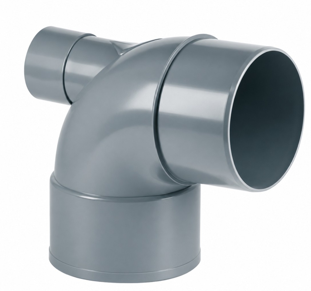 CODO PVC SANITARIO 90-50x87º SALIDA POSTERIOR