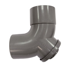 [011101170] CODO PVC SANITARIO C/REGISTRO M/H 110x87º