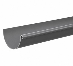 [021202500] TIRA CANALON GRIS PVC REDONDO 25 3m