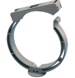 [021207340] ABRAZADERA BAJADA CANALON GRIS PVC 25 C/CIERRE