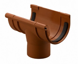 [021402520] BAJADA CENTRAL CANALÓN PVC COLOR COBRE 25