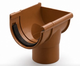 [021402530] BAJADA LATERAL DERECHA CANALÓN PVC COLOR COBRE