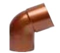 [021403040] CODO CANALON BAJADA PVC COLOR COBRE 90x67º