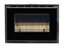 [283809184] INSERTABLE CHIMENEA LEÑA CANALIZABLE CRISTAL SERIGRAFIADO ELOS 70 VITRUS 7,8kW METLOR