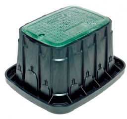 [221A11408] ARQUETA VB RECTANGULAR CUERPO NEGRO Y TAPA VERDE CON TORNILLO HEXAGONAL LARGO X ANCHO X ALTO = 59 X 49 X 30.7 CM - RAIN BIRD VBSTDH