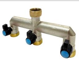 [263608193] DERIVACION COLECTOR CON LLAVE 3 SALIDAS 3/4" MT RIEGO