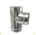 [256400980] TE 90º CHIMENEA  SIMPLE PARED 400 AISI 316 CONVESA BITN40