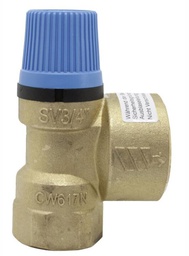 [2838055AZ] VALVULA SEGURIDAD 3/4"x1" H-H 6bar SV WATTS
