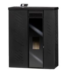[283812010] ESTUFA DE PELLETS CON VENTILADORES 10kW SLIM CRISTAL CANALIZABLE NAGRA METLOR