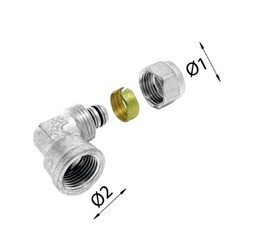 [455515222] CODO HEMBRA MULTICAPA COMPRESION Ø20x2-1/2"