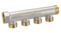 [45550404A] COLECTOR NIQUELADO 1" M24x19 4 SALIDAS EMMETI